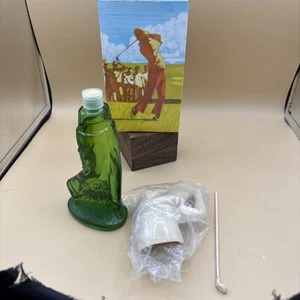 Vintage Avon Perfect Drive Golfer Bottle 4 oz Spicy After Shave Full - Picture 1 of 6
