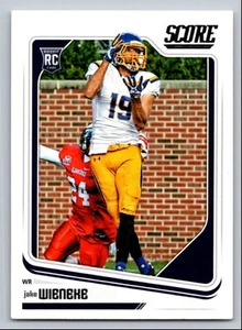 2018 SCORE FOOTBALL JAKE WIENEKE ROOKIE SOUTH DAKOTA STATE JACKRABBITS #413 - Picture 1 of 2