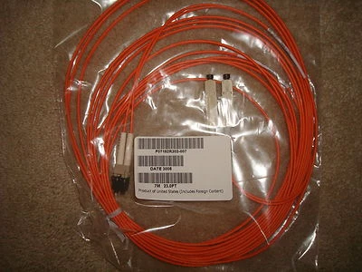 Multimode Fiber Optic Cable 7M 23ft 50/125 Duplex Patch Jump CCI  F07192R202 007 - Image 1 of 4