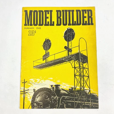 Lionel Trains Model Builder Magazine January 1942 Railroads Hobby Vintage - Image 1 of 4