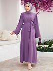 Dubai Ramadan Women Elegant Kaftan Muslim Long Dress Abaya Islamic Beads Dresses