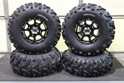 POLARIS RZR 900 S 27" BEAR CLAW ATV TIRE & COBRA BLK WHEEL KIT POL10K - Image 1 of 4