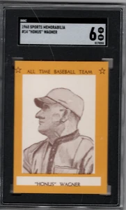 1968 Sports Memorabilia All-Time Team #14 Honus Wagner PSA - Picture 1 of 2