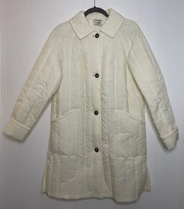 VINTAGE RARE 1970s Cozy Cuddler By Harvard Hillside WHITE Parka Quilted Puffer S - Bild 1 von 8