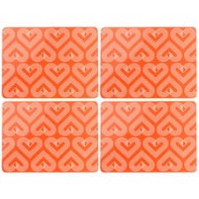 Beau Et Elliot Vibrations Set de Table Corail Tapis Rétro Moderne Stylé Maison