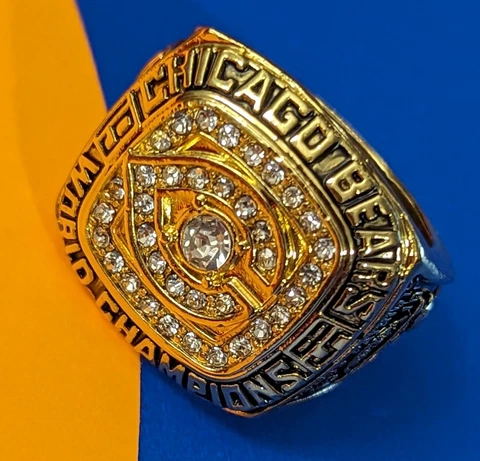 Chicago Bears Super Bowl XX Replica Ring - Walter Payton - Football Championship Cover