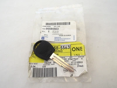 OEM 2004-2008 Chevrolet Aveo Door Lock & Ignition Lock Key GM 96585563 - Image 1 of 4