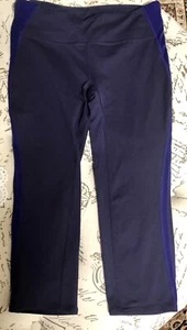 Gap Leggings size M Cropped Blue Purple Athletic Pants - Picture 1 of 7