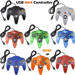 For Nintendo 64 N64 USB Controller Gamepad Joystick For PC MAC Raspberry Pi 3 - Afbeelding 1 van 235