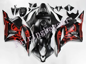 Fit for 2009-12 CBR600RR Graffiti Matte Red Black ABS Injection Mold Fairing Kit - Picture 1 of 8