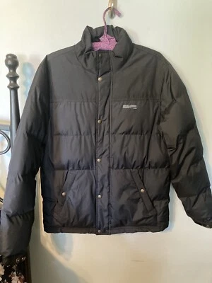 HAWKE & CO INSULATED JACKET Men's Size S Black Zip & Inner Pockets Warm Parka - Image 1 of 4