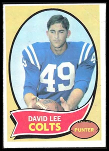 1970 Topps David Lee # 222 RC Creased Baltimore Colts 6GG - Picture 1 of 2