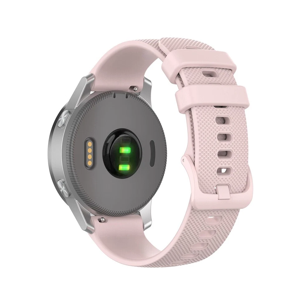 Pulseira de relógio de silicone 18/20/22 mm HR música 18/20/22 mm para Garmin Forerunner 245 645 6 4S - Imagem 1 de 4