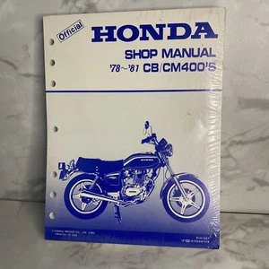 OEM HONDA MOTOCICLETA MANUAL DE SERVICIO CB400 CM400 1978 - 1981 6141307 ¡NUEVO SELLADO! - Imagen 1 de 5
