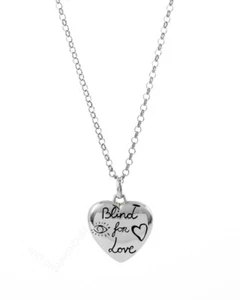 Gucci Blind For Love Heart SS Necklace YBB455542001 / YBB45554200100U - Picture 1 of 5
