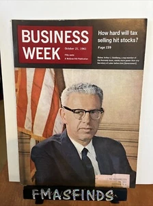 B3 1961 ARTHUR GOLDBERG Sec Of Labor BUSINESS WEEK Magazine Oct 21 - Picture 1 of 4