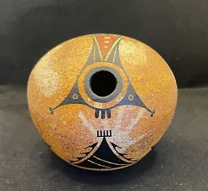 Vessel - Ralph Aragon Hand Painted Zia Pueblo Southwestern Native American Art - Picture 1 of 11