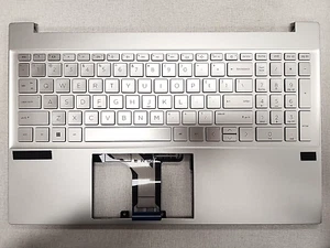 HP 15" Laptop NEW OEM Keyboard & Palmrest Silver 15-eg1053cl - Bild 1 von 2