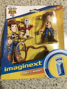 Imaginext - Disney - Pixar - Toy Story 4 - Forky & Woody - NEW - Picture 1 of 8