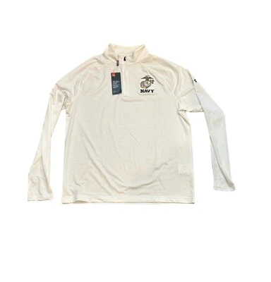 NUEVO NUEVO CON ETIQUETAS Azul Marino Guardiamarinas Under Armour Para hombres 1/4 Cremallera Lateral Pullover Chaqueta XL Foto 1 de 2