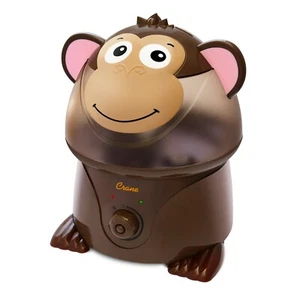 Crane Filter Free Humidifier 1 Gallon Ultrasonic Cool Mist Humidifiers Monkey - Picture 1 of 3