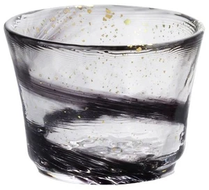 Tsugaru vidro glass Japanese Sake cup Ochoko Night wind from japan - Picture 1 of 7