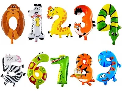 Hágalo usted mismo 24" Globo de Lámina Transparente con Número Flotador Helio Cumpleaños Boda EE. UU. Foto 1 de 2