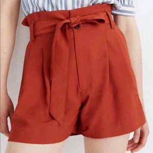 Madewell Antorcha oxidada Crepé Bolsa Papel Pantalones Cortos 10 - Imagen 1 de 3