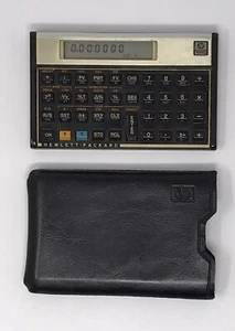 Hewlett Packard HP12C Financial Calculator with Case Guide On Back - Picture 1 of 2