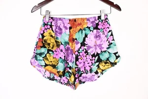 Papaya Shorts Womens Medium Floral Lightweight Mini Cheeky - Picture 1 of 9