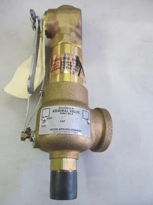 Kunkle 1/2" X 3/4" Pressure Relief Valve, 835lb/hr, 125 Set psi 918BDCE06BLE New - Image 1 of 4