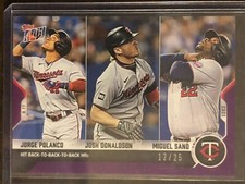 2021 Topps Now #824 Jorge Polanco Josh Donaldson Miguel Sano Minnesota Twins /25