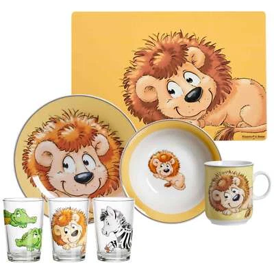 Ritzenhoff & Breker HAPPY ZOO Löwe Geschirr-Set mit Kinderbecher 7-teilig - Bild 1 von 4