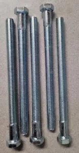 1/2in.-13 x 7 in. Zinc Hex Bolts - pack of 5 - Picture 1 of 2