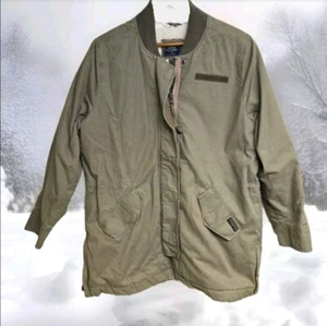 Abercrombie & Fitch Men's Coat Jacket Olive Green Military XLarge New - Picture 1 of 11