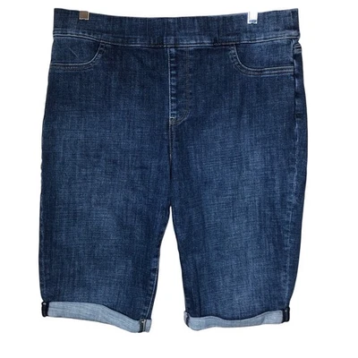 NYDJ Denim Shorts Size 12 Stretch Slimming Not Your Daughters Jeans Pull On - Image 1 of 4