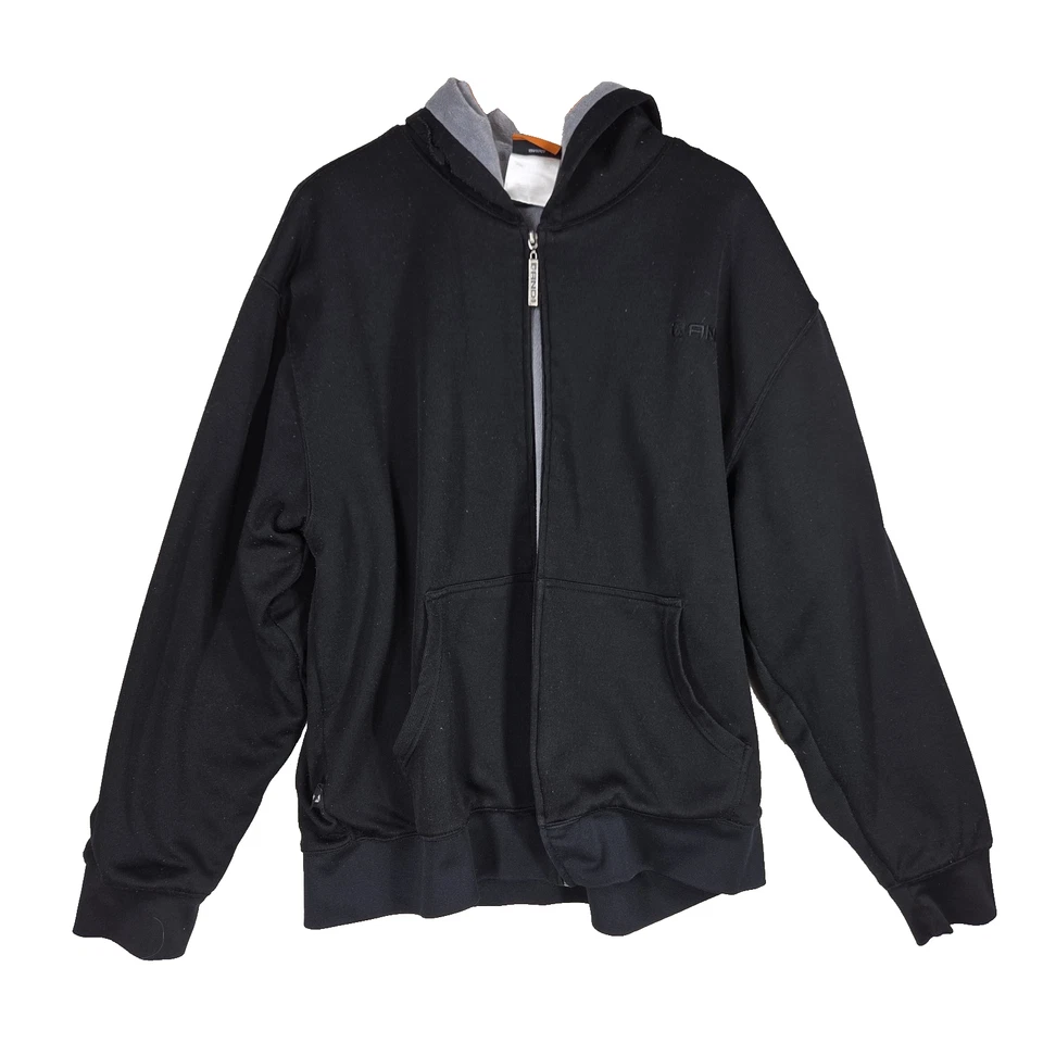 De Colección AND-1 Hombres XXL Chaqueta con Capucha Negra Pesada Años 2000 Y2k Invierno Frío Hip Hop Rap Foto 1 de 4