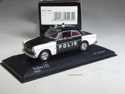 (YG-32) Minichamps 430171090 Volvo 121 Amazon Polis in 1:43 in OVP, Antenne lose - Bild 1 von 2