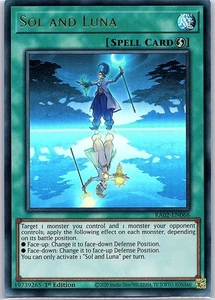 Tarjeta Sol and Luna (PUR) RA02-EN068 25 aniversario Rarity II - Yu Gi Oh - casi nueva - Imagen 1 de 2