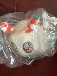 Squishable Festive Moth 9" Plush White With Candy Cane Antennae Holly Wings NWT - Picture 1 of 5