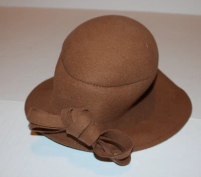 Sombrero Adora Bronceado Marrón Claro con Lazo Otoño Moda Accesorio Prendas para la Cabeza Talla Única O/S Foto 1 de 4