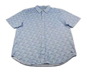 Tommy Bahama Shirt Men's Size XL Blue Short Sleeve Button Up Tropical New, NWT - Picture 1 of 7