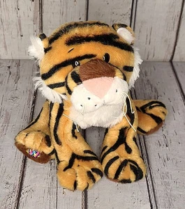 9" Ganz Webkinz Bengal Tiger HM166 Plush Stuffed Animal Cat Stripes Africa - Picture 1 of 3