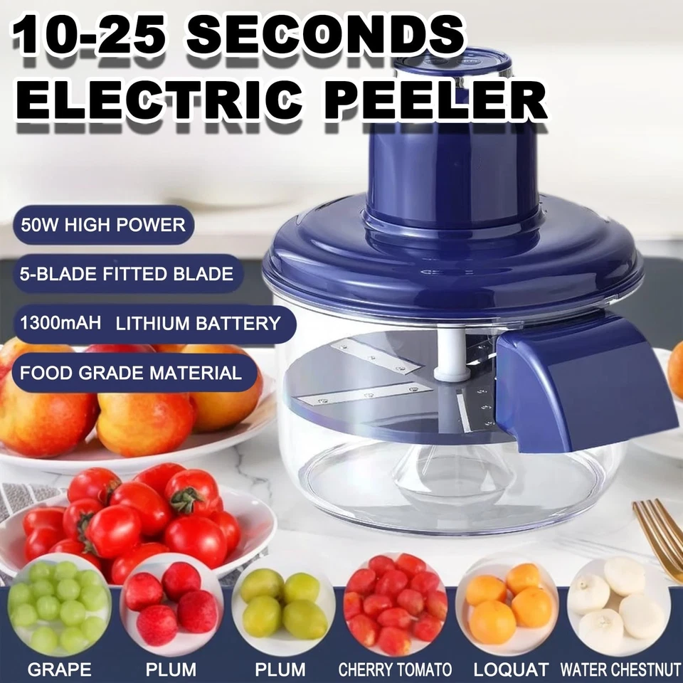 50W Rechargeable Electric Grape Peeling Machine for Garlic, Cherry, Tomatoes - Image 1 of 4