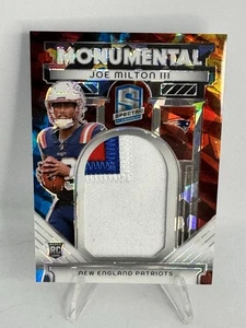 2024 Panini Spectra Joe Milton III Monumental Memorabilia RC 31/40 3 Color - Picture 1 of 2