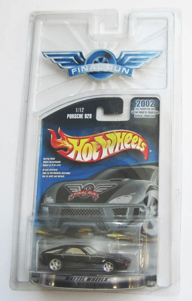 Hot Wheels Porsche 928 Black Final Run 2002 PC5 Plastic Case NEW Sealed MINT - Image 1 of 2