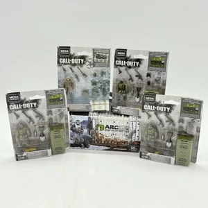 Call of Duty Mega Construx Arctic Armory & 4 Figure Lot WWII Winter Crate Hazmat - Picture 1 of 18