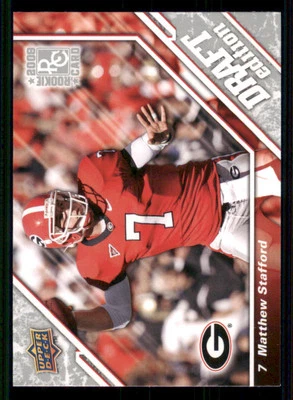 2009 Upper Deck Draft Edition #3 Matthew Stafford RC - Image 1 of 2