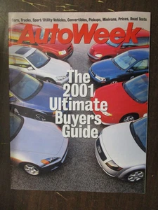AUTOWEEK MAGAZINE 2001 ULTIMATE BUYERS GUIDE CARS SUV'S PICK-UPS MINIVANS - Picture 1 of 2
