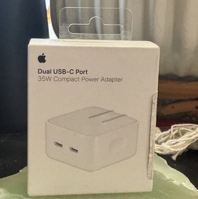 Genuine Apple iPhone iPad 35W USB-C Port Compact Wall Charger Power Adapter New - Image 1 of 3